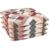 Set cuscini copri sedia sfoderabili 4 pz rosso