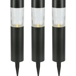 Set da 3 picchetti solari LED Serroni 42,5 cm x Ø 6 cm