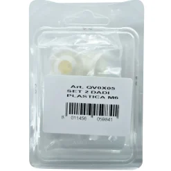 Set di dadi in plastica m6 per montaggio copriwater