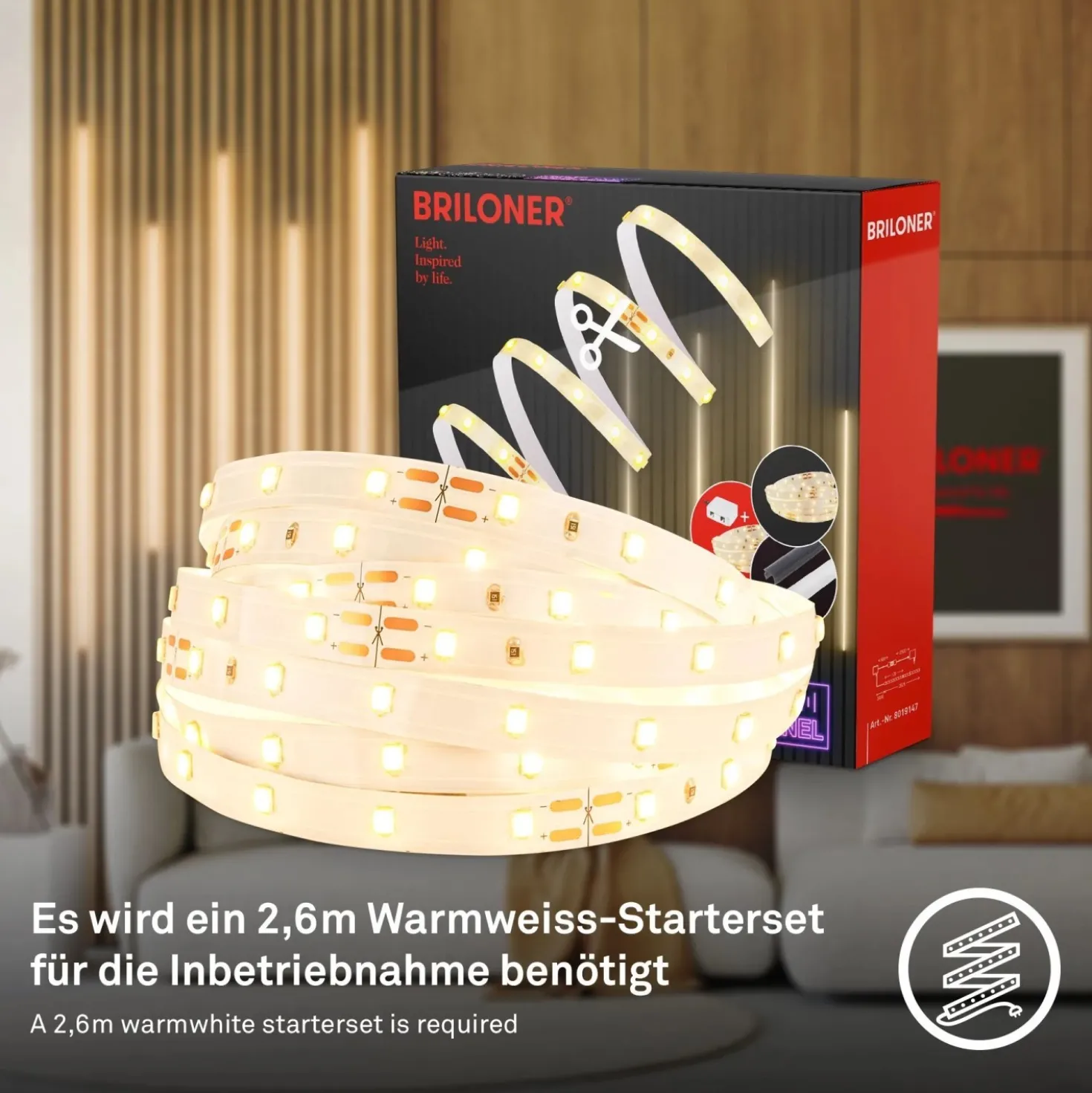 Set di espansione striscia LED Pimp Your Panel 2,6 m x 1 cm