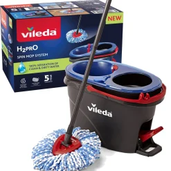 Set di mop Vileda H2PrO Spin con sistema a doppio serbatoio