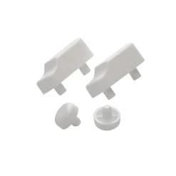 Set di paracolpi sagomati in polipropilene per copriwater