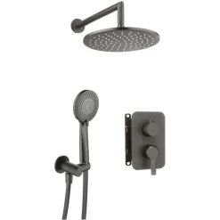 Set doccia incasso con box miscelatore Rodas Idrostile titanio