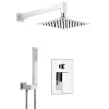 Set doccia incasso Idrostile 200x200 mm cromo