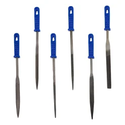 Set lime per chiavi LUX-TOOLS Classic blu 100 mm 6 pz