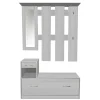 Set mobili in ingresso pannello truciolare 100x24x159 cm ghiaccio