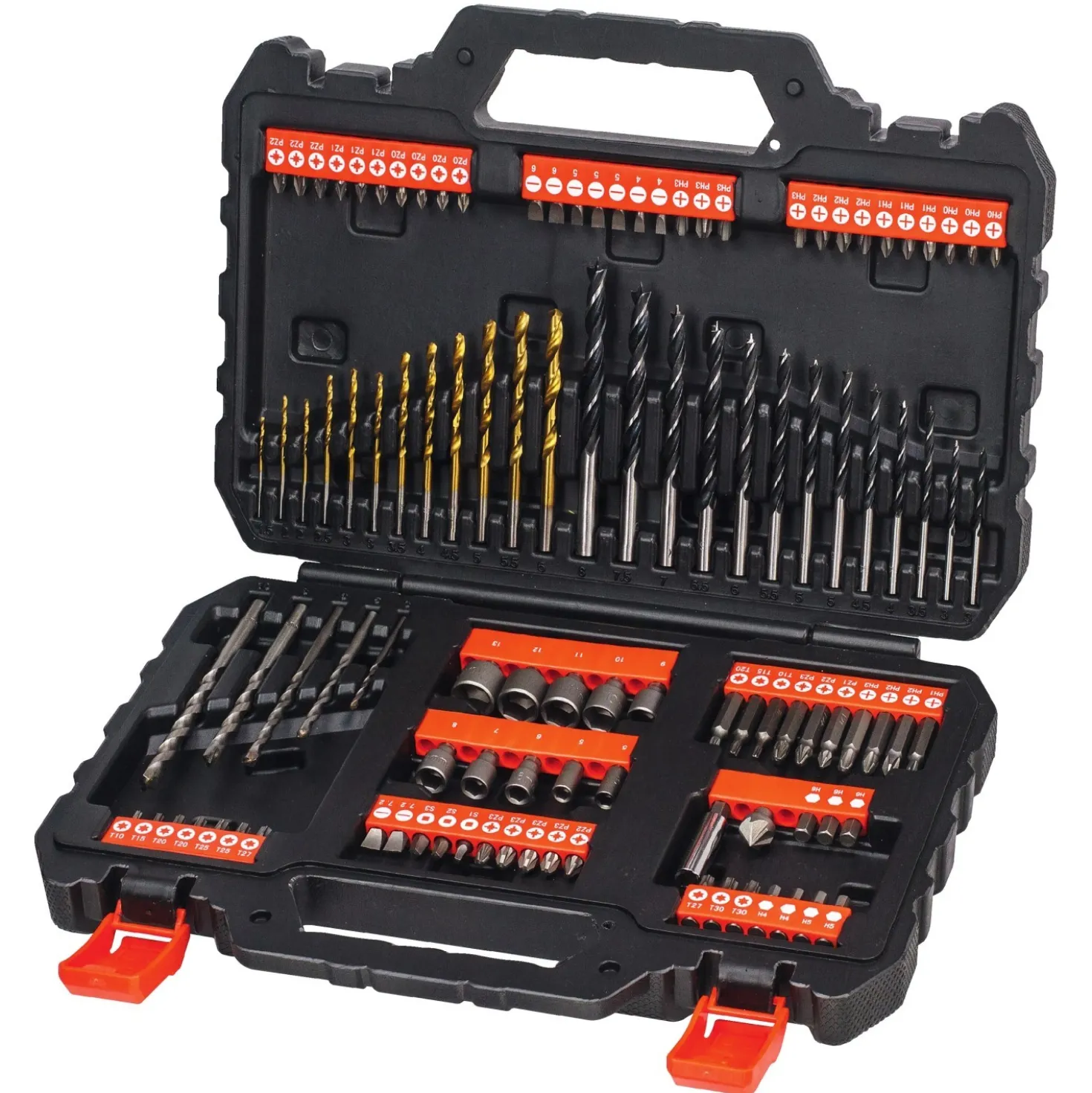 Set per forare ed avvitare Black+Decker 109 pz