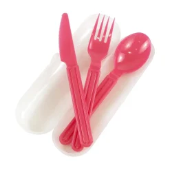 Set posate con custodia Foody colori assortiti