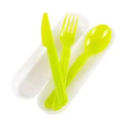 Set posate con custodia Foody colori assortiti