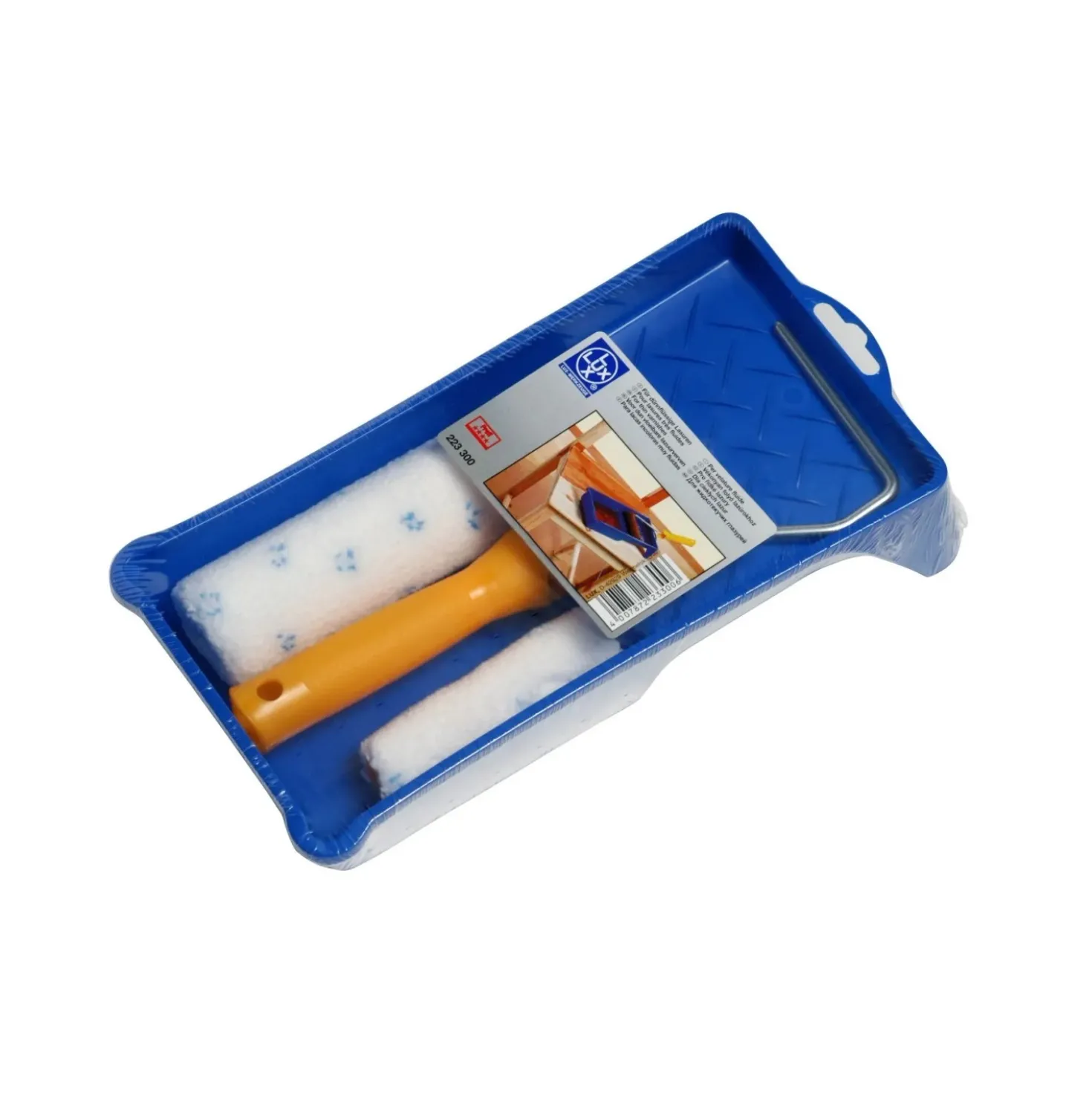 Set rulli per vernici trasparenti LUX-TOOLS strati sottili 4 pz