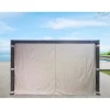 Set tende in poliestere grigio chiaro per pergola 3x4 m
