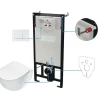Set WC murale Artemides 6 in 1 bianco
