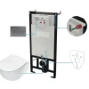 Set WC murale Artemides 6 in 1 bianco titanio