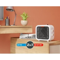 Sfufetta in ceramica Nevala 2in1 con ventilatore 1500 W 15,5x17,5 cm