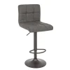Sgabello bar Greyson grigio scuro vint