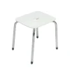 Sgabello con seduta Ada in PA+ABS bianco