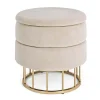 Sgabello contenitore Pavlina beige