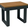 Sgabello da giardino Lipson in legno 50x35x40 cm