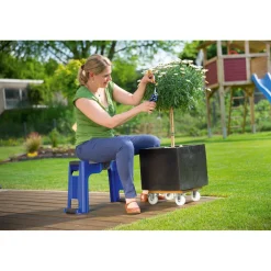 Sgabello da giardino LUX-TOOLS H 37,4 cm max 90 kg