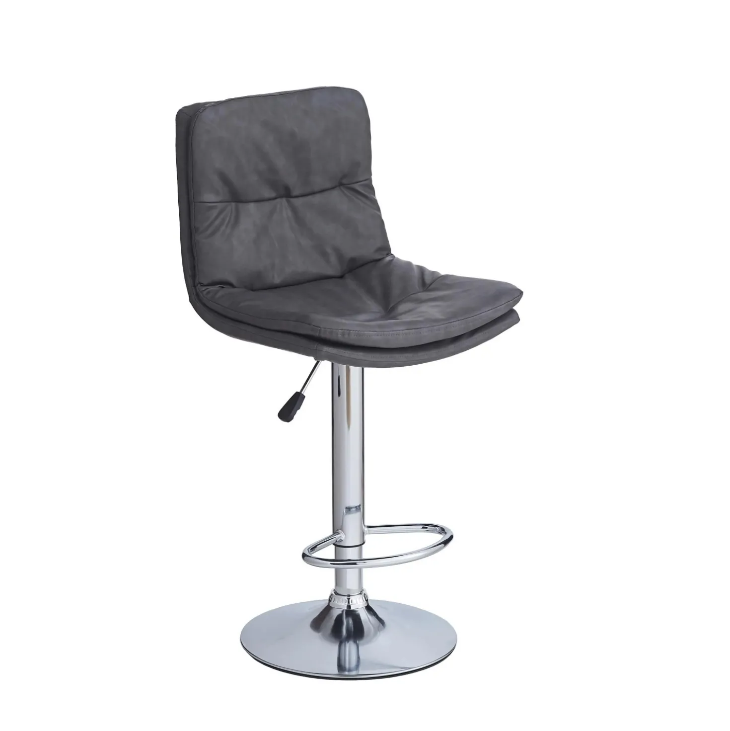 Sgabello estensibile Paco 45x36x60/80 cm Grigio 4 pz
