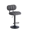Sgabello estensibile Tati 43x40x61/81 cm Grigio 4 pz