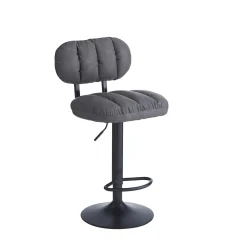 Sgabello estensibile Tati 43x40x61/81 cm Grigio 4 pz