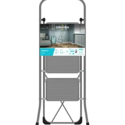 Sgabello in acciaio 3 gradini portata max 150 kg