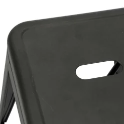 Sgabello in ferro New Bristol nero 38x38x45 cm