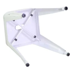 Sgabello in ferro New Bristol bianco antico 38x38x45 cm