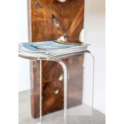Sgabello per doccia in plexiglass Clear