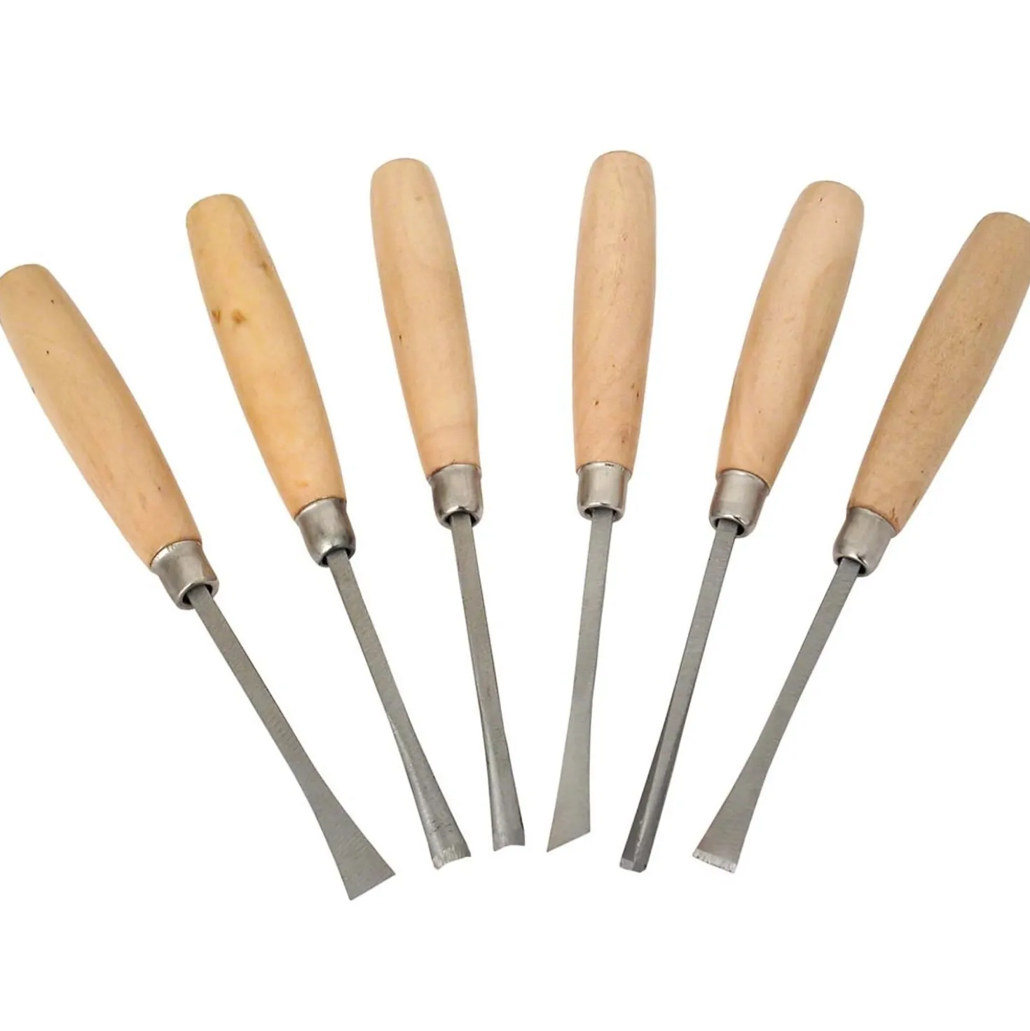 Sgorbie per legno set 6 pz