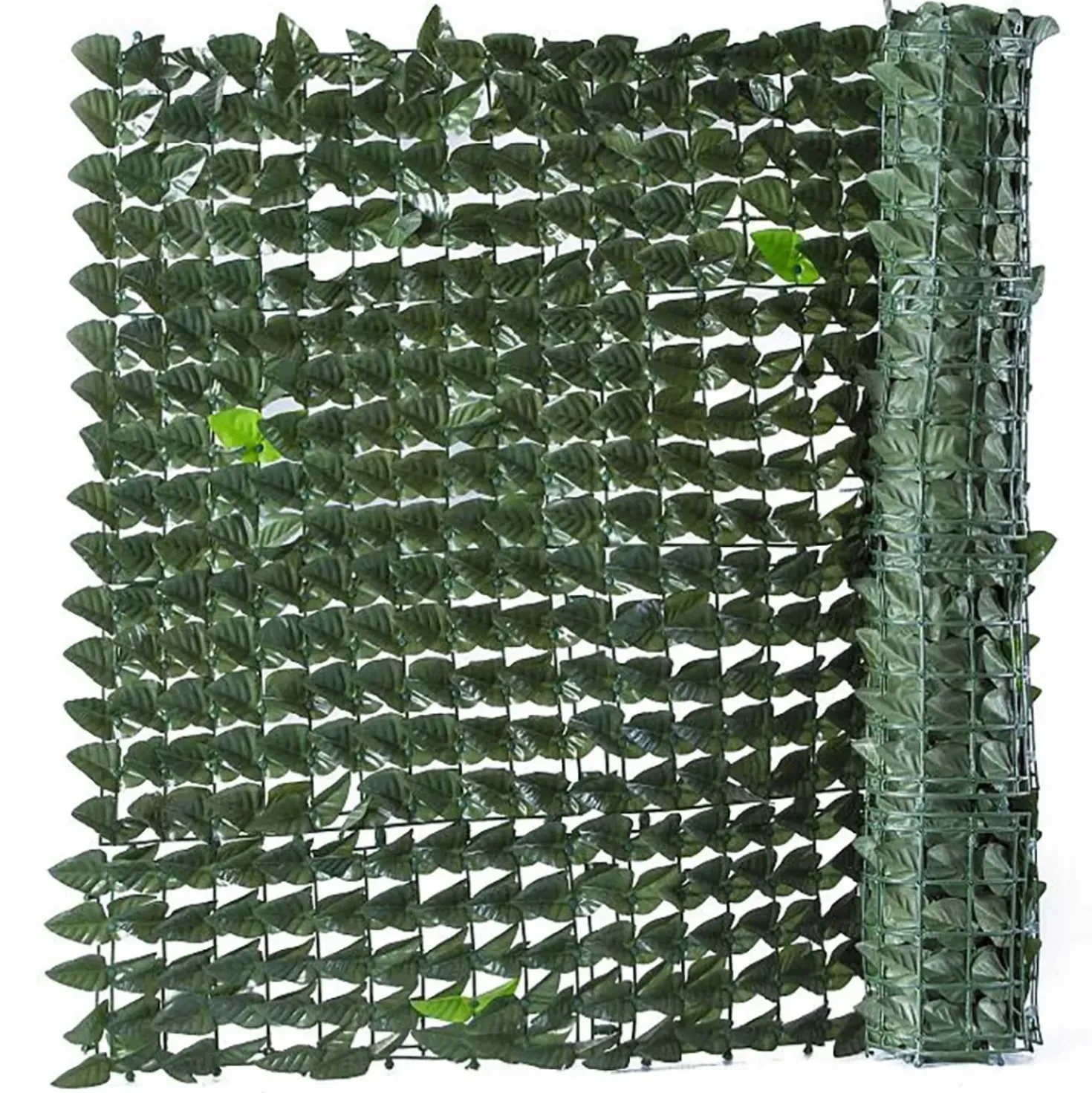 Siepe artificiale extra a foglie lauro in polietilene H 1 m x L 3 m verde