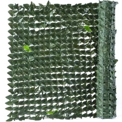 Siepe artificiale foglie lauro H 1,5 m verde al taglio