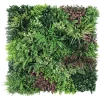 Siepe artificiale Nicaragua verticale in polietilene 1x1 m verde