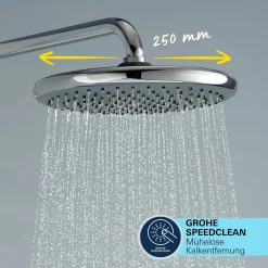 Sistema doccia con miscelatore termostatico Grohe Vitalio Start System 250