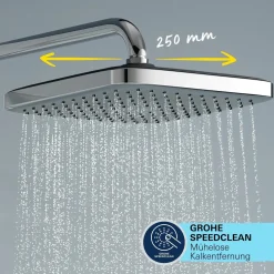 Sistema doccia con miscelatore termostatico Grohe Vitalio Comfort 250