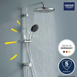 Sistema doccia Flex con deviatore Grohe Vitalio Start System 250