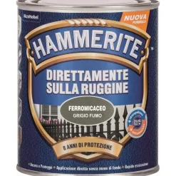Smalto a solvente Hammerite ferromicaceo grigio fumo 250 ml