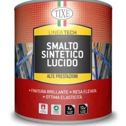 Smalto a solvente lucido Tixe nero lucido 0,5 l