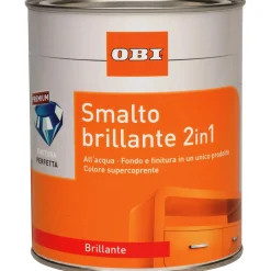 Smalto ad acqua brillante 2in1 OBI rosso fuoco 125 ml