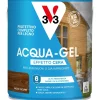 Smalto ad acqua gel protettivo per legno V33 noce scuro 2,5 l