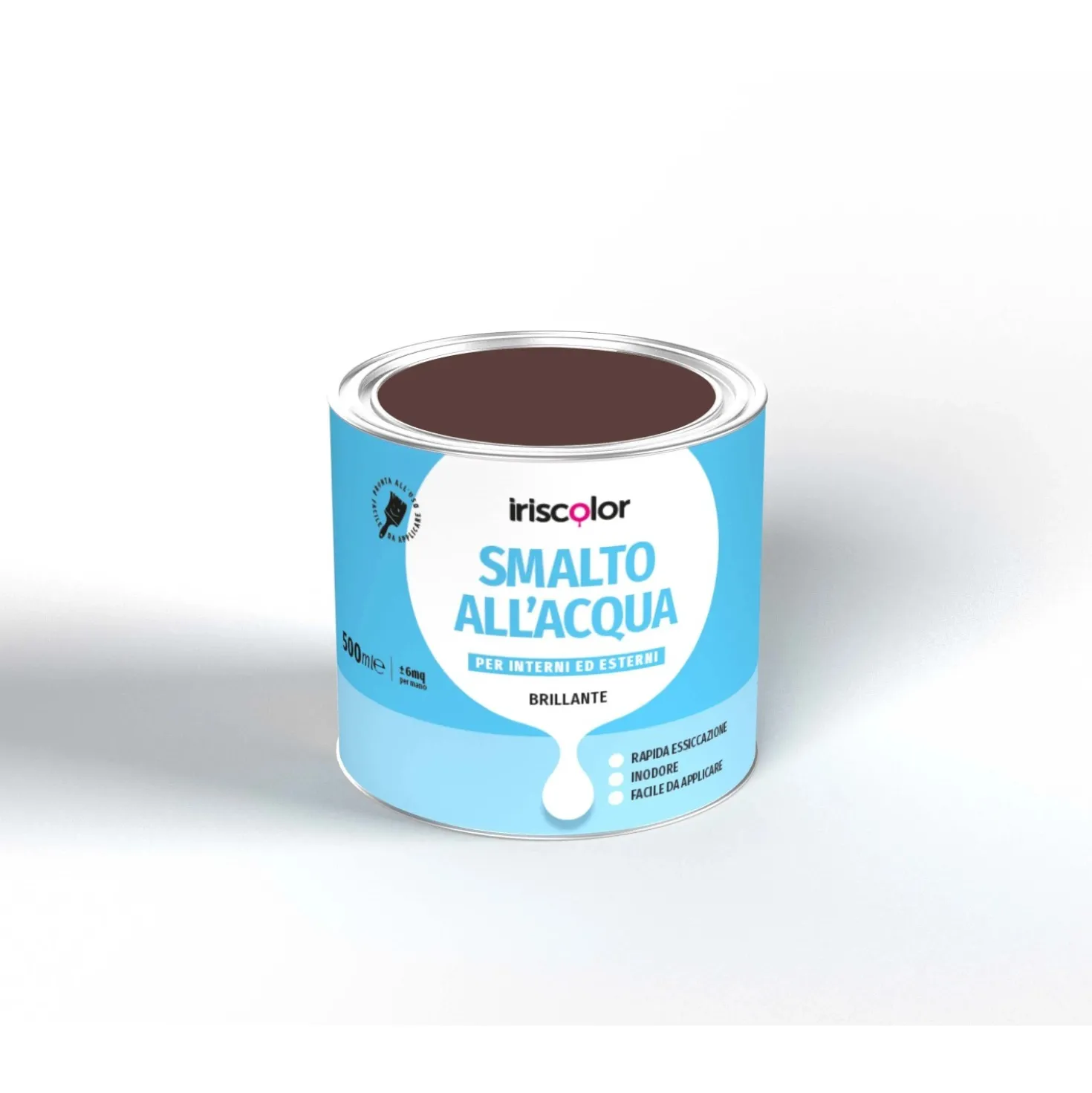 Smalto ad acqua OBI marrone 0,5 l