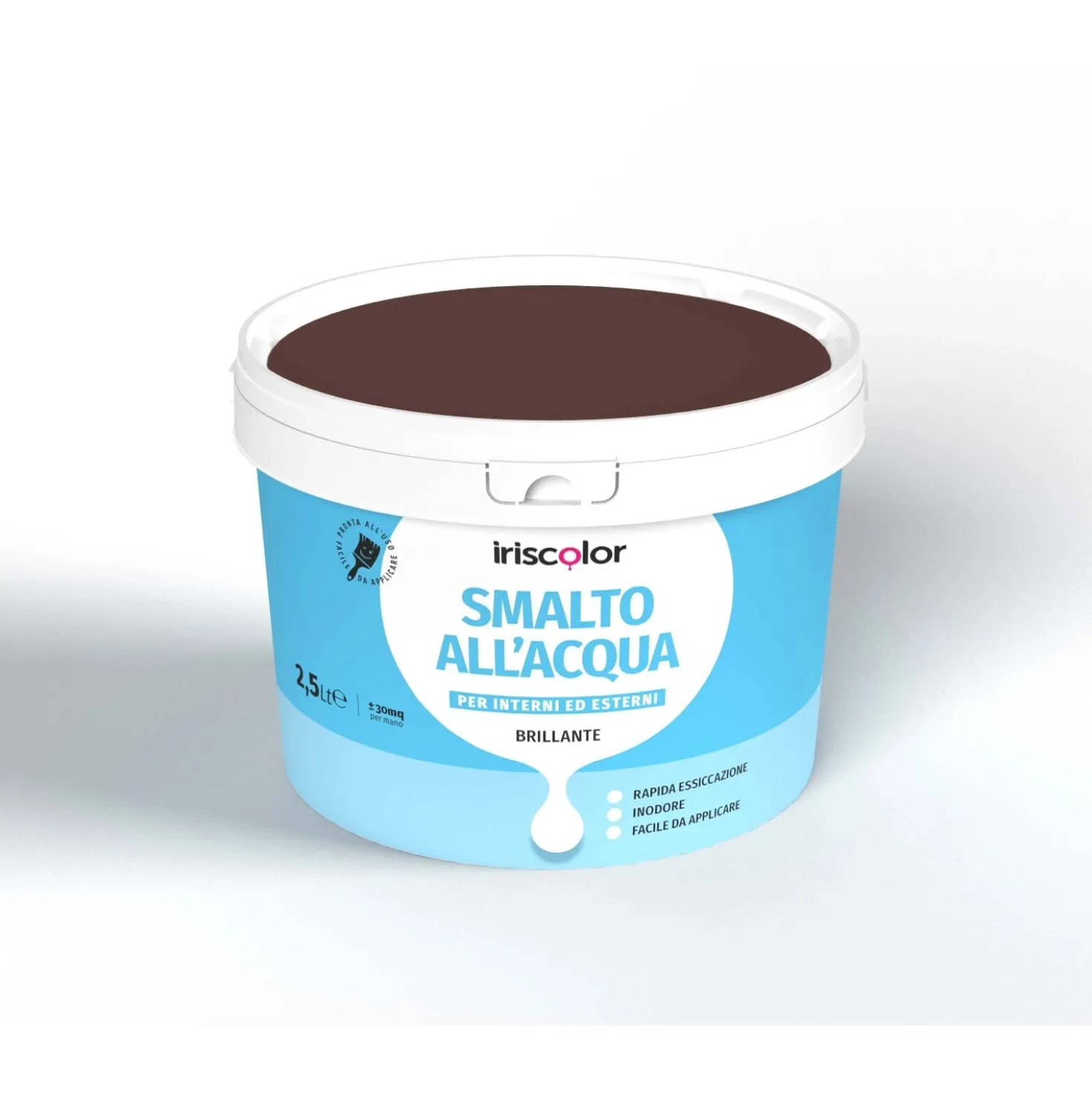 Smalto ad acqua OBI marrone 2,5 l