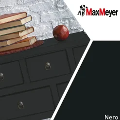 Smalto all'acqua poliuretanico opaco MaxMeyer nero 0,75 l