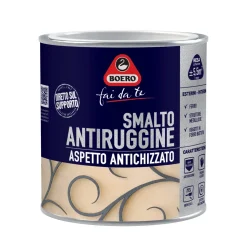 Smalto antiruggine antichizzato grigio grana grossa 500 ml Boero