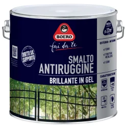 Smalto antiruggine brillante grigio scuro 2 l Boero