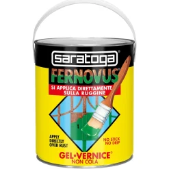 Smalto antiruggine Saratoga in gel Fernovus brillante 2,5 l castagna