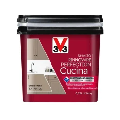 Smalto multimateriale cucina Rinnovarefection Grigio Talpa Satinato 0,75 lt