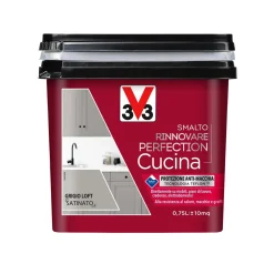 Smalto multimateriale cucina Rinnovarefection Grigio Loft Satinato 0,75 lt