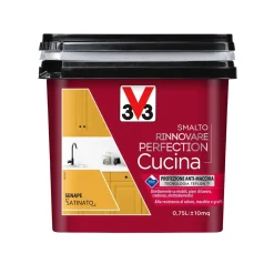 Smalto multimateriale per cucina Rinnovare Perfection Senape Satinato 0,75 lt